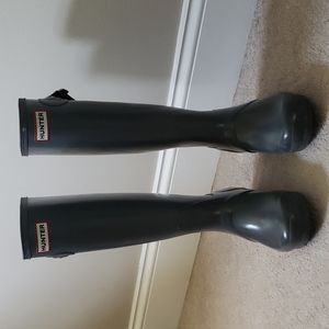 Hunter Boots - Tall Gray size 5